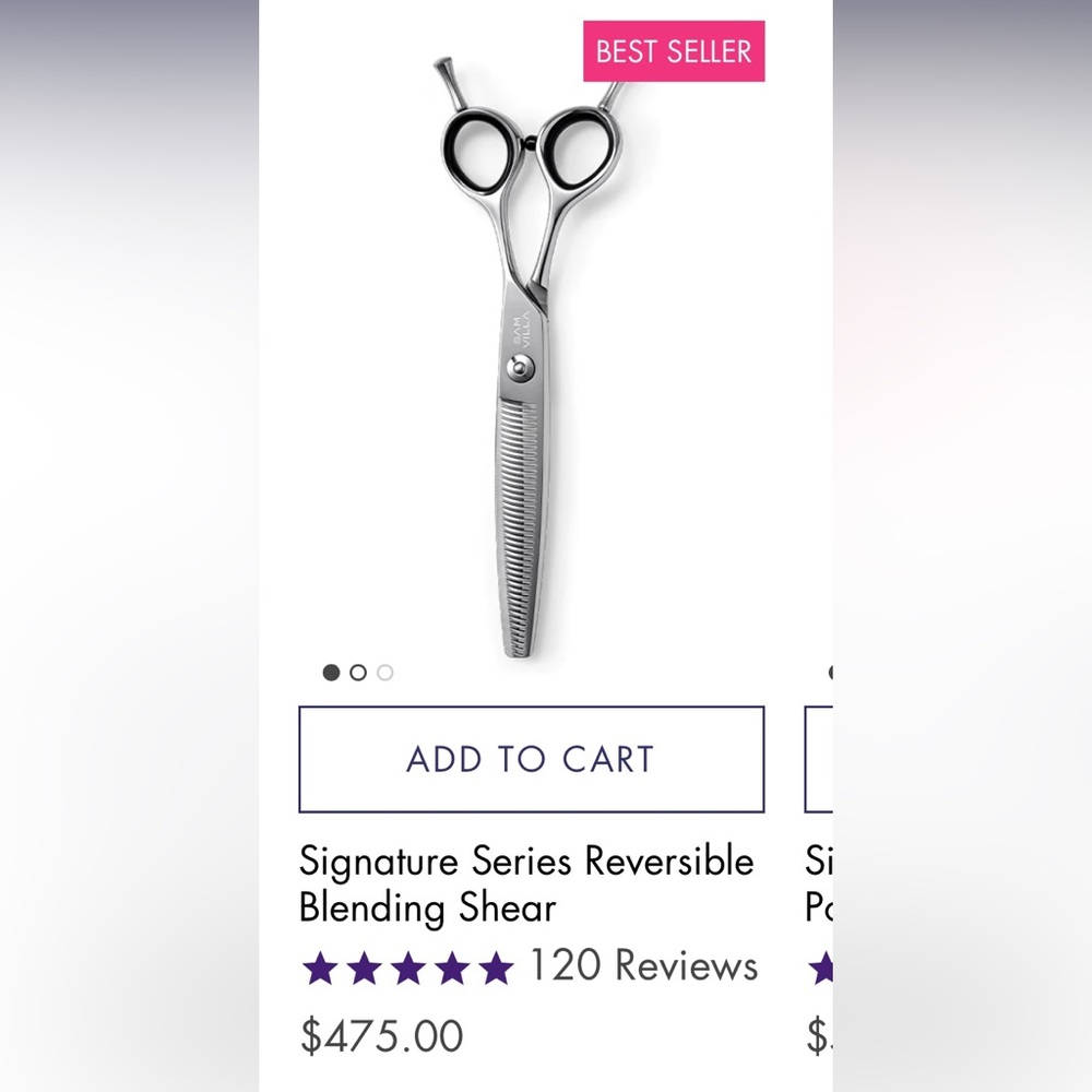 Sam Villa Reversible Blending Shears